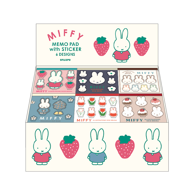スクエアメモ［シール付］ 什器セット